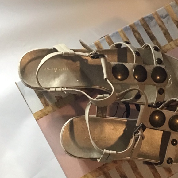 Easy Spirit Cream Wedge Sandals 10M - Picture 6 of 6